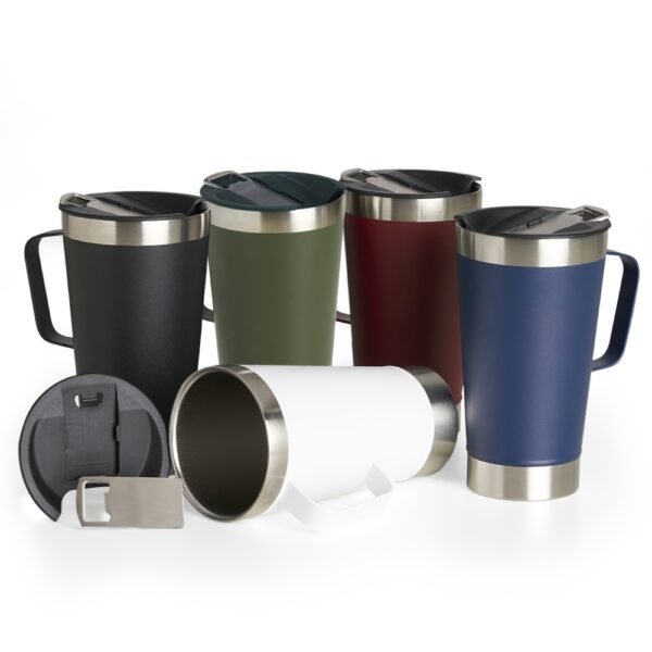 Caneca Térmica Inox com Abridor 500ml - 04082L - Imagem 4
