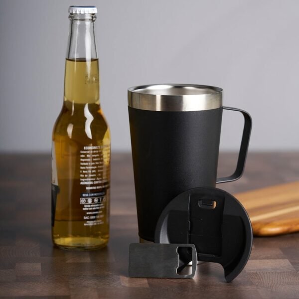 Caneca Térmica Inox com Abridor 500ml - 04082L - Imagem 2